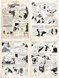 Al Fago Jeep Comics #1 Complete 6-Page Story Original Art (R. B. Leffingwell, 1944). When the owner of a magic - | Heritage