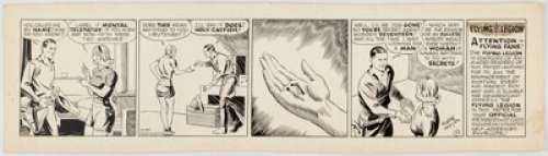 Russell Keaton Flyin’ Jenny #9 Daily Comic Strip Original Art dated 10-11-39 (John Dille/Bell Syndicate, 1939). - | Heritage