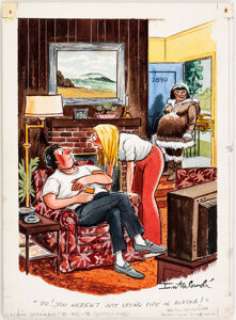 Phil Interlandi Playboy September-1978 Single Panel Gag Illustration Original Art (Playboy, 1978). A fantastic - | Heritage