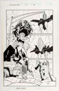 Rob Haynes, Casey Jones, and Jason Martin Quicksilver #2 Page 20 Original Art (Marvel, 1997). Quicksilver races -