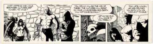 Frank Bellamy Garth Daily Comic Strip H262 Original Art (Daily Mirror, c. 1974).  An insolent tongue has our - | Heritage