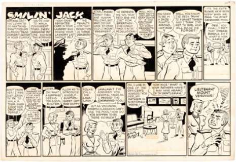 Zack Mosley Smilin’ Jack Sunday Comic Strip Original Art dated 11-19-50 (News Syndicate Co. Inc., 1950). A - | Heritage