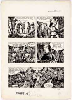 Frank Bellamy Swift Vol. 3 #47 "Robin Hood," Episode 29, Page 2 Original Art (Hulton Press, 1956). - | Heritage
