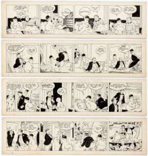 F. O. Alexander Ploopy the Ghost Try-Out Daily Comic Strip Original Art Group of 9 (c. 1940s).... (Total: 9 Original Art) | Heritage