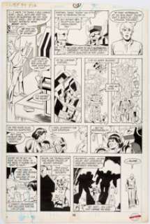 José Delbo and Dave Hunt Transformers #38 Story Page 12 Original Art (Marvel, 1988).... | Heritage