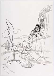 Bill Morrison Lobo / Road Runner Special #1 Variant Cover Original Art (DC, 2017).... | Heritage