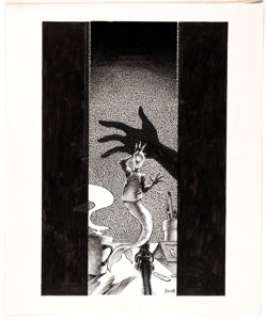 Sam Kieth Fish Police #7 "Next Issue" Illustration Original Art (Fishwrap Productions, 1987).... | Heritage