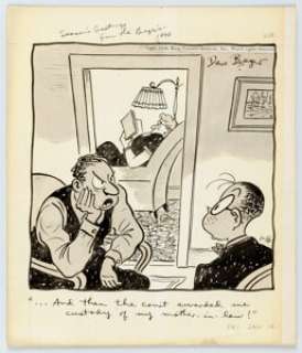 Dave Breger Mister Breger Daily Comic Strip Original Art dated 1-16-48 (King Features Syndicate, 1948)....