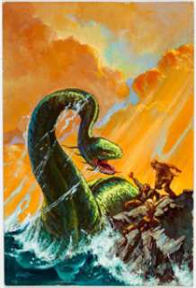 Don Newton Monster Hunters #1 Cover Painting Original Art (Charlton, 1975).... | Heritage
