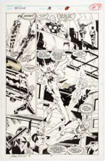 Mark Bagley and Larry Mahlstedt New Warriors #18 Story Page 19 Original Art(Marvel, 1991).... | Heritage