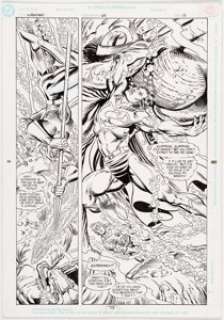 Dan Jurgens and Brett Breeding Superman #63 Page 13 Original Art (DC, 1992).... | Heritage