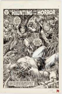 John Buscema and Alfredo Alcala The Savage Sword of Conan #4 Splash Page Original Art (Marvel Comics, 1975)....