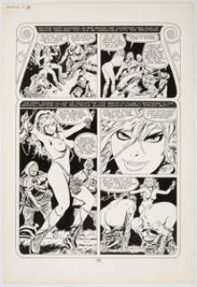Frank Thorne 1994 "Ghita of Alizarr" Story Page Original Art (Warren, 1982).... | Heritage