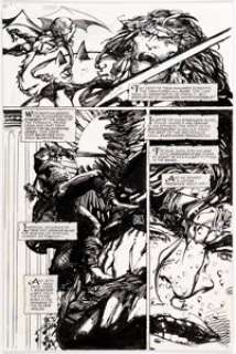 Barry Windsor Smith Giant Size Rune #1 Story Page 4 Original Art (Malibu, 1995).... | Heritage