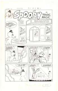 Harvey Artist Casper the Friendly Ghost #15 Complete 5-Page Story "Tragic Magic" Original Art (Harvey, 1953).... (Total: 5 Original Art) | Heritage