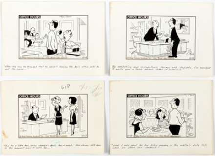 Cy Olson Office Hours Daily Comic Strip Single-Panel Gags Original Art Group of 25 (c. 1960s).... (Total: 25 Original Art) | Heritage