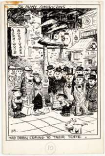 George Herriman So Many Americans Cartoon Original Art (c. 1930s).... | Heritage