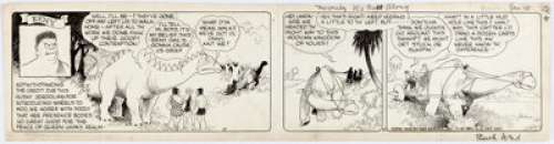 Vincent T. Hamlin Alley Oop Daily Comic Strip Original Art dated 1-10-38 (NEA Service, 1938).... | Heritage