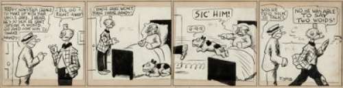 Frederick Burr Opper Happy Hooligan Daily Comic Strip Original Art (Star Co, 1920).... | Heritage