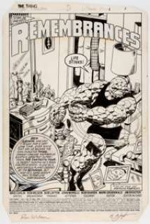 Ron Wilson and Bob Layton The Thing #23 Splash Page 1 Original Art (Marvel, 1985).... | Heritage