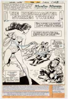 Ric Estrada and Jose Delbo Wonder Woman #262 Splash Story Page 1 Original Art (DC, 1979).... | Heritage