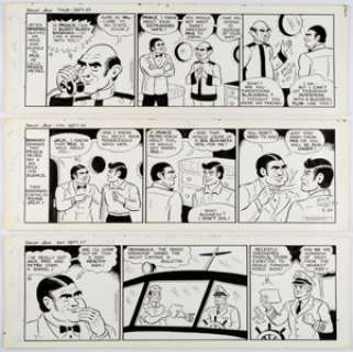 Zack Mosley Smilin’ Jack Daily Comic Strips Original Art Group of 3 Consecutive (News Syndicate Co. Inc., 1969). ... (Total: 3 Original Art) | Heritage