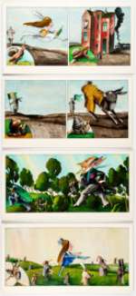 Heinz Edelmann Kathrinchen Ging Spazieren [Catherine Went For A Walk] Illustrations Original Art Group of 9 (Gert... (Total: 9 Original Art) | Heritage