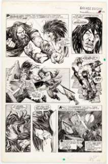 John Buscema and Alfredo Alcala Savage Sword of Conan #12 Story Page 32 Original Art (Marvel, 1976).... | Heritage