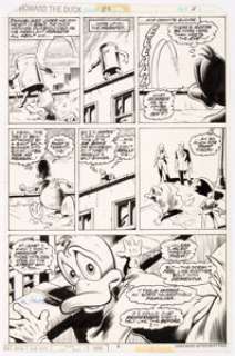 Val Mayerik and William Wray Howard the Duck #22 Page 3 Original Art (Marvel Comics, 1978). ... | Heritage