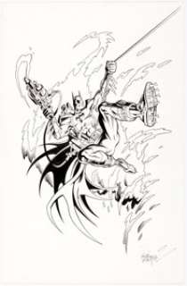  - Jose Luis Garcia-Lopez and Jeff Albrecht - Batman Speciality Illustration (c. 1990s)...