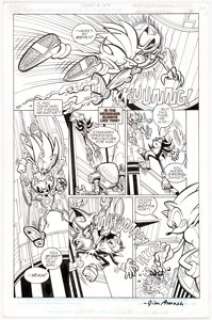  - Steve Butler and Jim Amash Sonic the Hedgehog #149 Story Page 4 Original Art (Archie, 2005)....