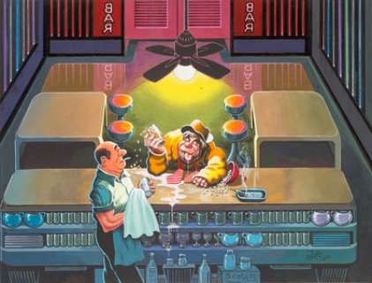 Al Jaffee MAD Magazine #207 Inside Back Cover Fold-In Illustration Painting Original Art (EC, 1979).... | Heritage