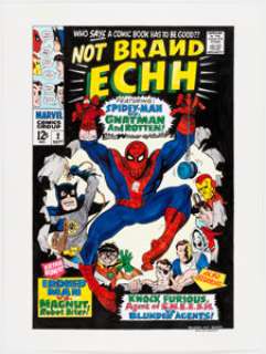 Michael Kelleher and Stan Goldberg Not Brand Echh #2 Cover Re-creation Original Art (undated).... | Heritage