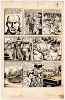 John Severin Two-Fisted Tales #37 Story Page 7 Original Art (EC Comics, 1954).  A high energy shoot-out takes - | Heritage