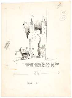 George Herriman archy and mehitabel Illustration Original Art (Doubleday, 1927).... | Heritage
