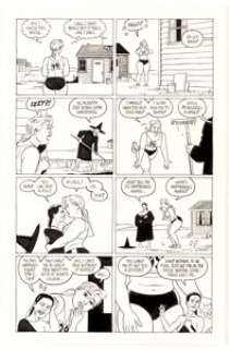 Jaime Hernandez Penny Century #6 Story Page 4 Maggie Original Art (Fantagraphics, 1999). Maggie encounters Izzy - | Heritage