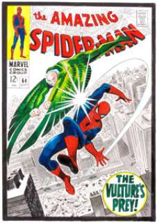 Mike Esposito and Stan Goldberg The Amazing Spider-Man #64 Cover Re-Creation Original Art (c. 1990s). The Vulture -