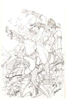 Jamie Tyndall Grimm Fairy Tales the Jungle Book: Last of the Species #3 Variant Cover Original Art (Zenescope -