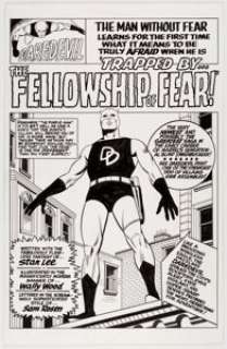 Bruce McCorkindale Daredevil #6 Page 1 Cover Re-Creation Original Art (2012). Bruce McCorkindale takes his hand to -