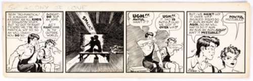 Al Capp Li’l Abner Daily Comic Strip Original Art dated 10-21-38 (United Feature Syndicate, 1938).  Strange Gal, - | Heritage