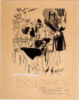 Russell Patterson Pin-Up Girls Daily Single-Panel Comic Original Art dated 10-24-44 (King Features Syndicate, - | Heritage