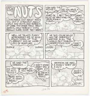 Gahan Wilson National Lampoon Magazine Complete 1-Page Story "Nuts" Original Art (NatLamp Publ., 1972). ... | Heritage