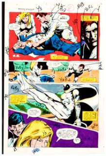 Christie Scheele - Moon Knight #17 Story Page 6 Color Guide (Marvel, 1981).