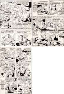 Joe Staton and Scott Shaw! - Destroyer Duck #1 "Gimme My Check!" Complete 3-Page Story Original Art (Eclipse, 1982).