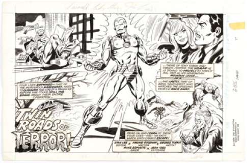 Jim Craig And Mike Esposito | Super Spider-Man #203 Double Page Splash Original Art (Marvel, 1976). | Heritage