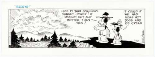 Mel Casson - Redeye Daily Comic Strip Original Art dated 3-23-93 (King Features Syndicate, 1993).