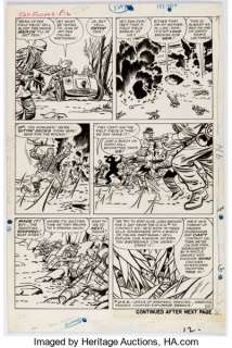 Jack Kirby And Dick Ayers | Sgt. Fury #3 Story Page 10 Original Art (Marvel, 1963). | Heritage