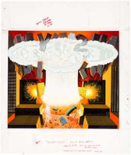 Al Jaffee | MAD Inside Back Cover Illustration Y2K " MAD Fold-In" Original Art (EC Publ., 1999). | Heritage