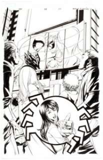 Mike McKone and Andy Lanning - The Amazing Spider-Man #606 Splash Page 22 Original Art (Marvel, 2009)....