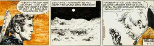 Jose Luis Salinas | Cisco Kid Daily Comic Strip Original Art dated 3-12-66 (King Features Syndicate, 1966). | Heritage